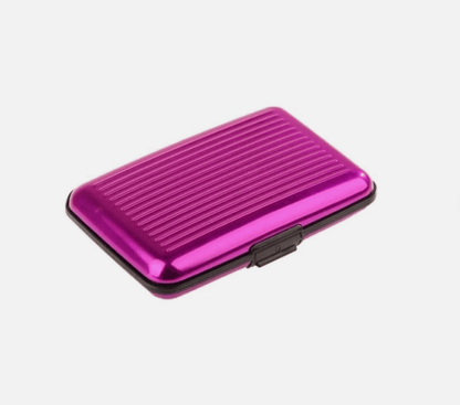 Unbranded Pink Aluminum Metal Waterproof Box Case Business Credit Card Holder Wallet RFID
