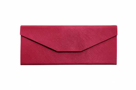 Unbranded Pink Foldable Hard Glasses Case Magnetic Closure Compact Travel Eyewear Holder Reader
