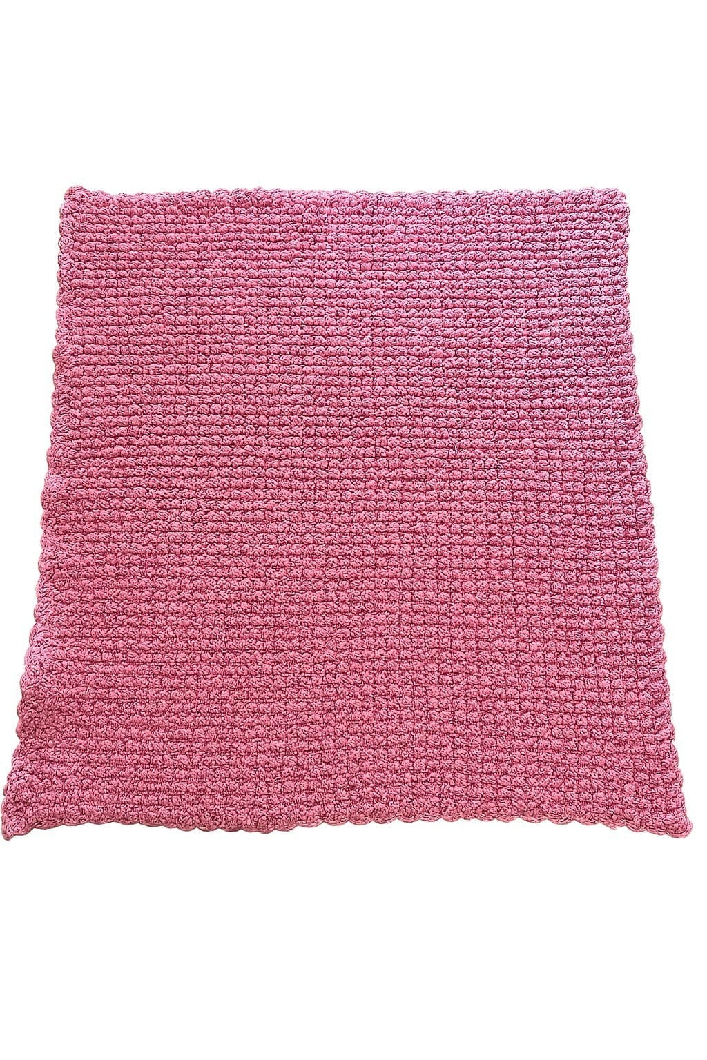 Unbranded Pink Handmade Crochet Baby Blanket Soft New Great Gift