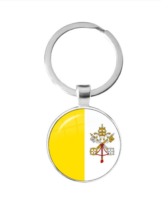 unbranded Pope Keychain Keyring National Flag of Vatican City Gift Key Ring