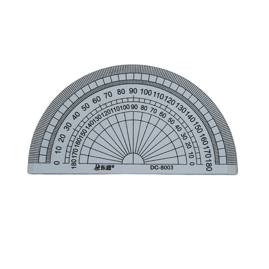 Unbranded Protractor 180 Deg Clear Ruler Drawing School Office Stationery Geometry