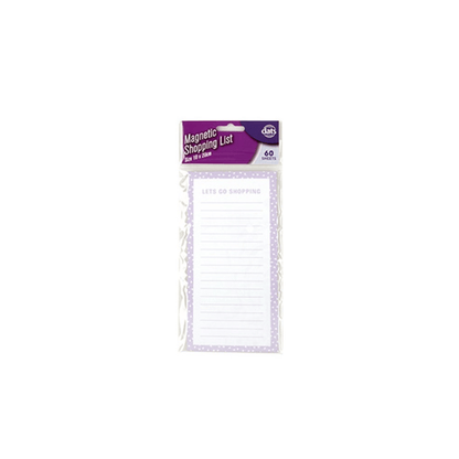 Unbranded Purple Fridge Magnetic Shopping Lists Things To Do List Memo Pad Note Sheet 60 Pages B3