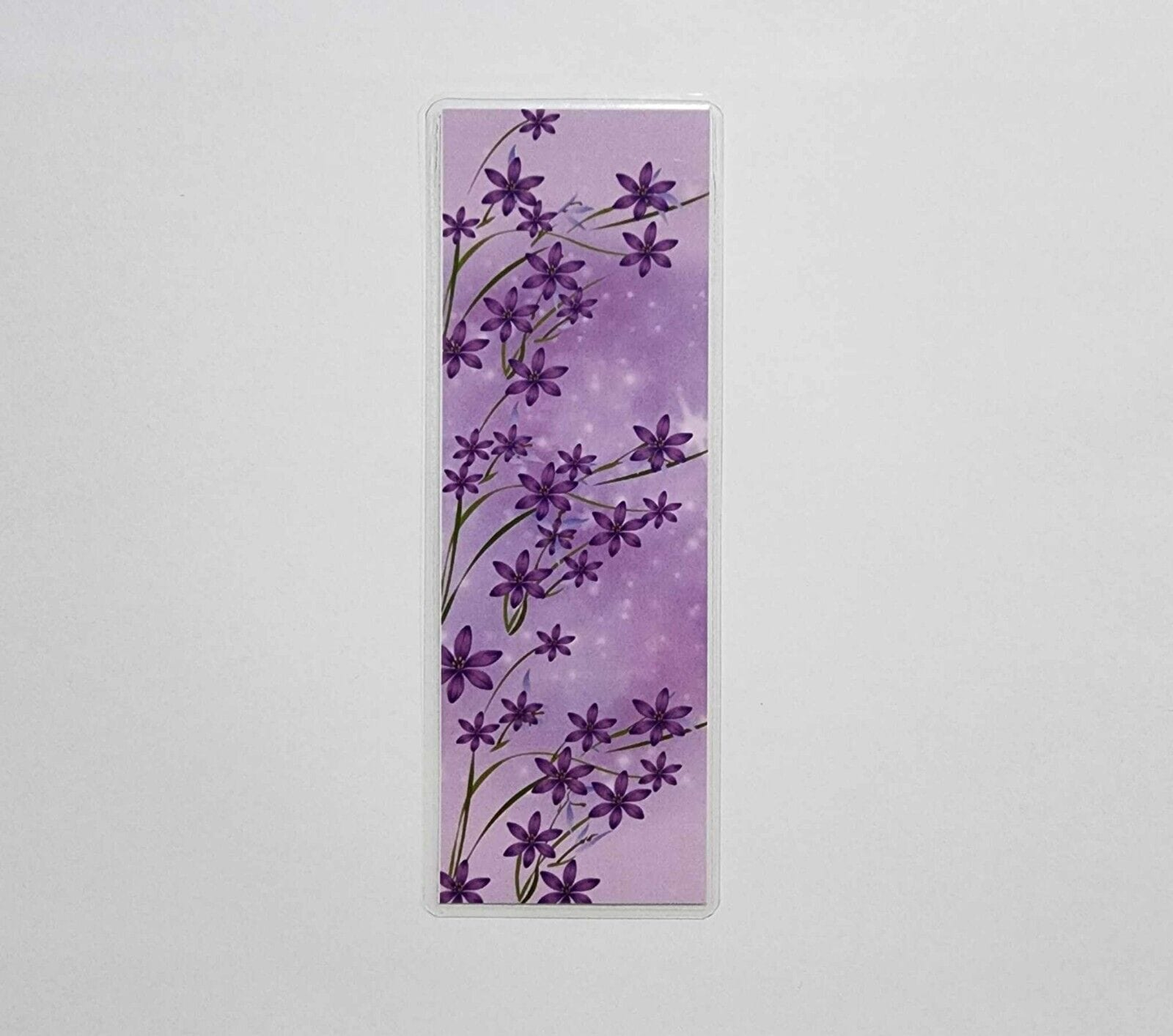 Unbranded Purple Inspirational Bookmark Gift Book Marker Dog Love Cake Laminated 15.5cm