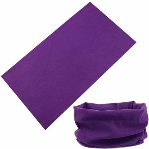 Unbranded Purple Solid Tube Scarf Bandana Head Face Mask Neck Gaiter Snood Headwear Beanie