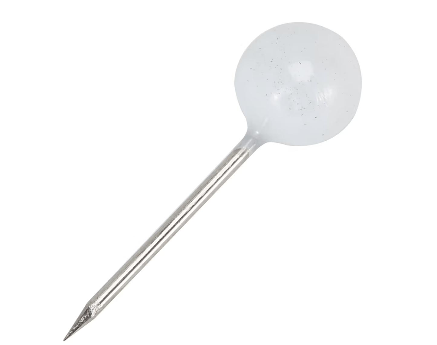 Unbranded Push Pins 200PCS Push Pins White Drawing Pins Notice Board Cork Board Office School Map