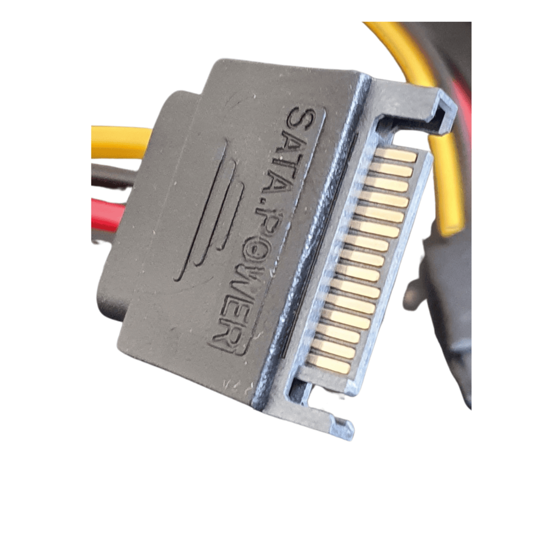 Unbranded SATA 15pin Hard Drive Power Male to 2 Female Splitter Y 1 to 2 Extension Cable