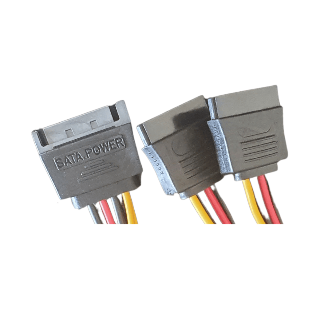 Unbranded SATA 15pin Hard Drive Power Male to 2 Female Splitter Y 1 to 2 Extension Cable