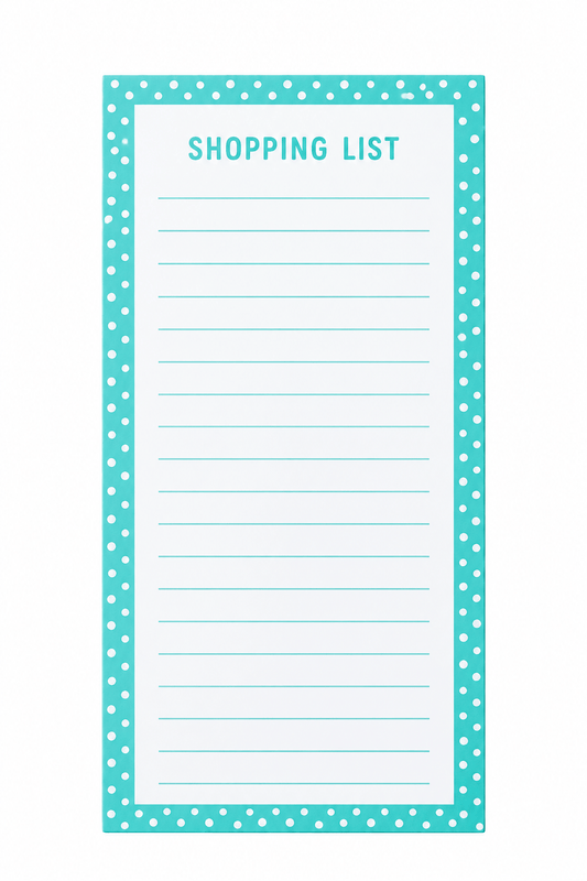 Unbranded Shopping list Blue Fridge Magnetic Shopping Lists Things To Do List Memo Pad Note Sheet 60 Pages B3