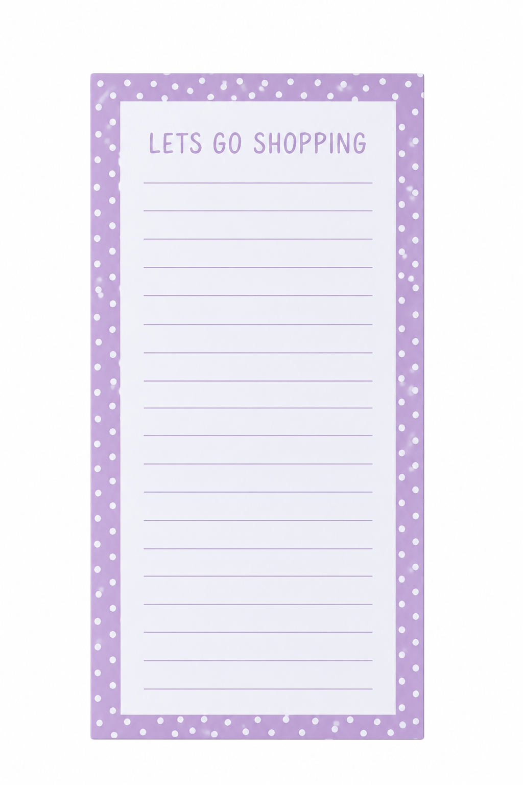 Unbranded Shopping list Purple Fridge Magnetic Shopping Lists Things To Do List Memo Pad Note Sheet 60 Pages B3