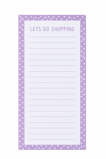 Unbranded Shopping list Purple Fridge Magnetic Shopping Lists Things To Do List Memo Pad Note Sheet 60 Pages B3