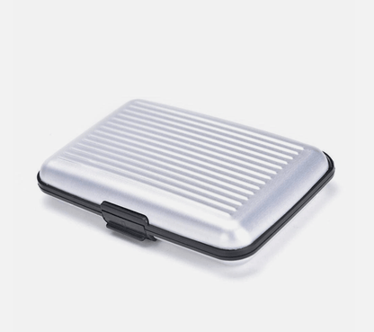 Unbranded Silver Aluminum Metal Waterproof Box Case Business Credit Card Holder Wallet RFID