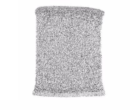 Unbranded Silver Clean Sponge Washing Brush Kitchen Home Dish Pan Pot Cleaning Scourers