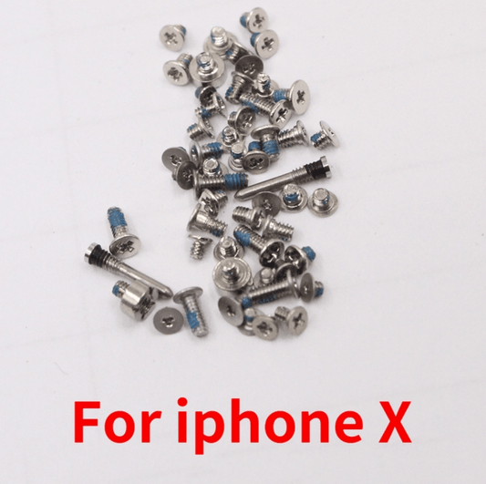 Unbranded Silver Mini Useful Repair Screws Set Kit Replacement Part for Apple iPhone X
