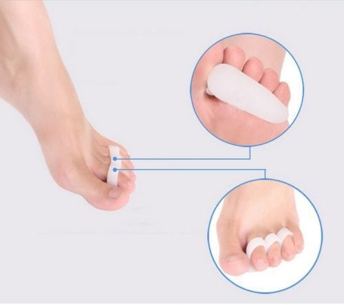 Unbranded Soft Claw Hammer Foot Toe Gel Pads Separators Crest Straightener Stretcher