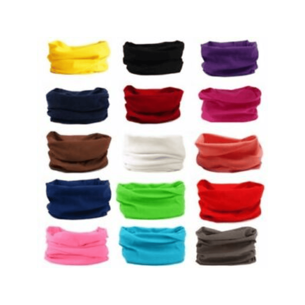 Unbranded Solid Tube Scarf Bandana Head Face Mask Neck Gaiter Snood Headwear Beanie