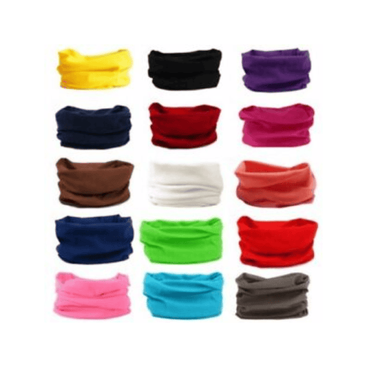 Unbranded Solid Tube Scarf Bandana Head Face Mask Neck Gaiter Snood Headwear Beanie