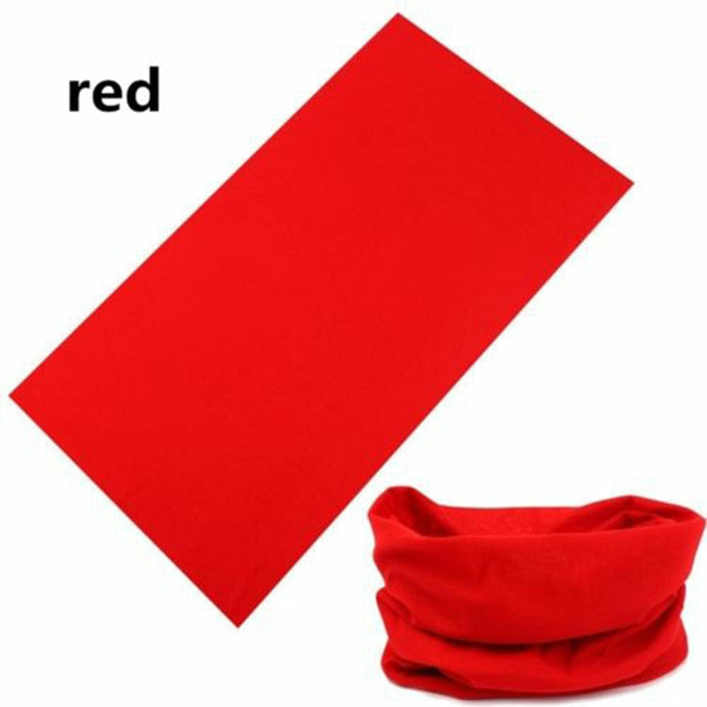 Unbranded Solid Tube Scarf Bandana Head Face Mask Neck Gaiter Snood Headwear Beanie