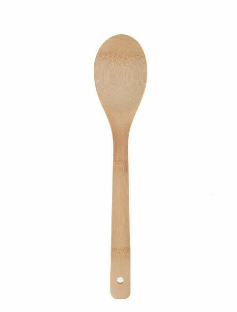 Unbranded Spoon Bamboo Wooden Utensils Kitchen Cooking Tools Spoon Spatula Mixing Fork Cookware