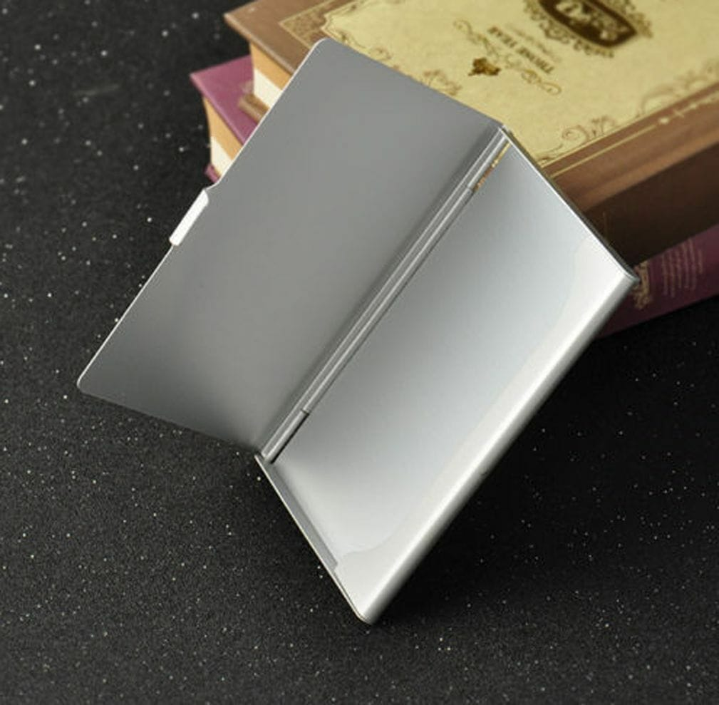 Unbranded Stainless Steel Business ID Credit Card Wallet Holder Metal Pocket Case Box