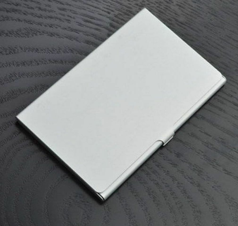 Unbranded Stainless Steel Business ID Credit Card Wallet Holder Metal Pocket Case Box