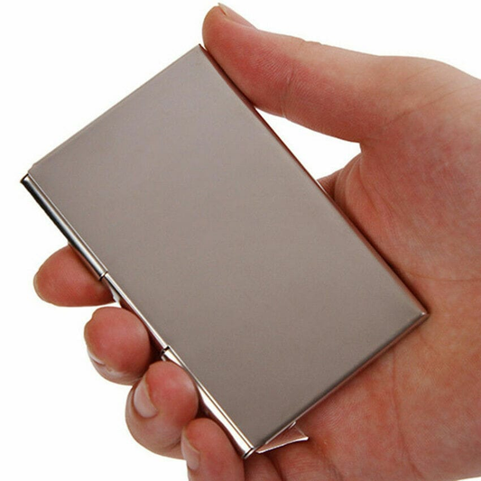Unbranded Stainless Steel Business ID Credit Card Wallet Holder Metal Pocket Case Box