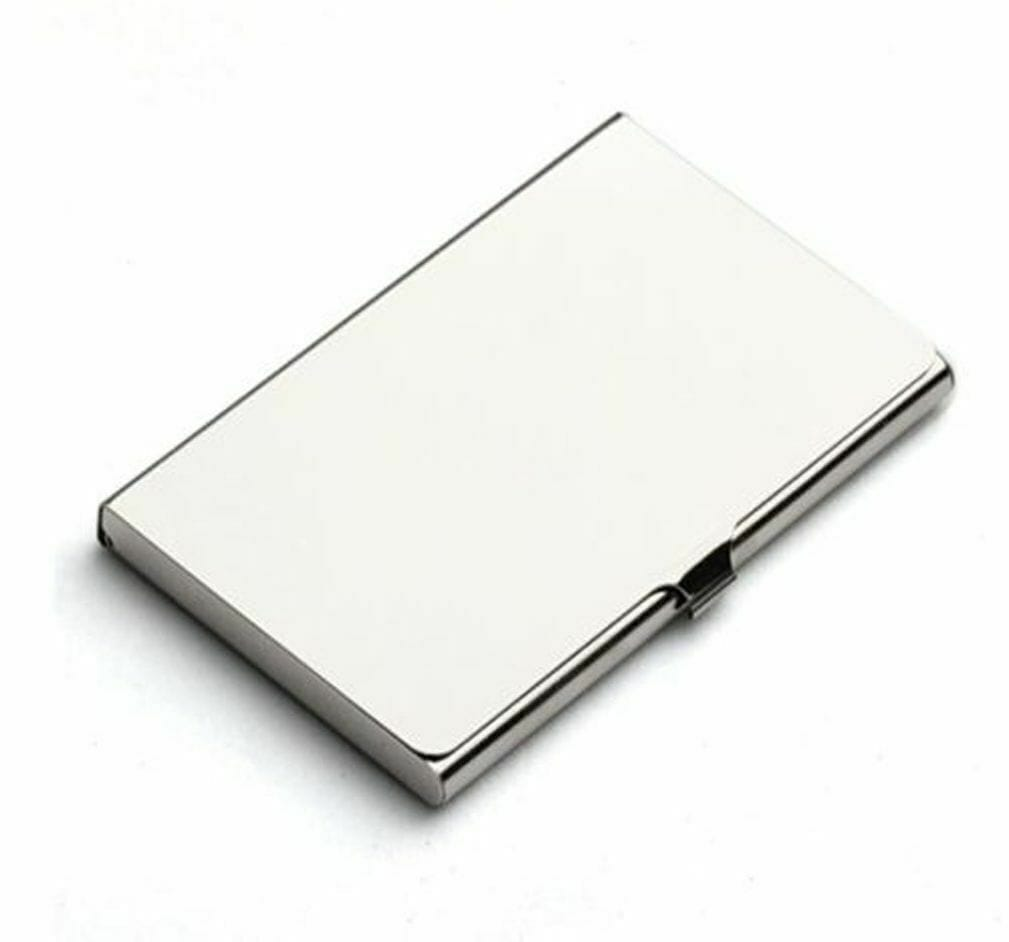 Unbranded Stainless Steel Business ID Credit Card Wallet Holder Metal Pocket Case Box