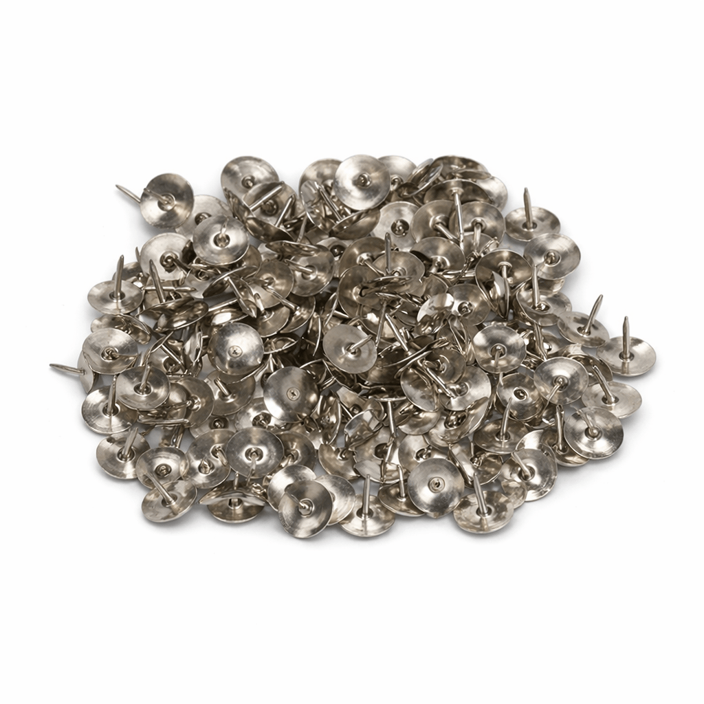 Unbranded Stationary 100 Push Pins Drawing Thumb Tacks Silver Map Office School Stationery Note
