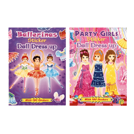 Unbranded Stickers 180 Stickers Book Doll Dress Up Clothes Tutu Ballerina Girls Children Colourful