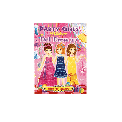 Unbranded Stickers Party Girls 180 Stickers Book Doll Dress Up Clothes Tutu Ballerina Girls Children Colourful