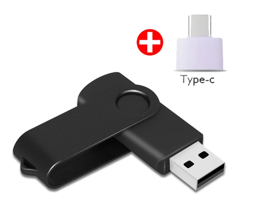 Unbranded Swivel 64GB USB 2.0 Flash Drive Memory Stick Simple Design Storage Thumb U Disk