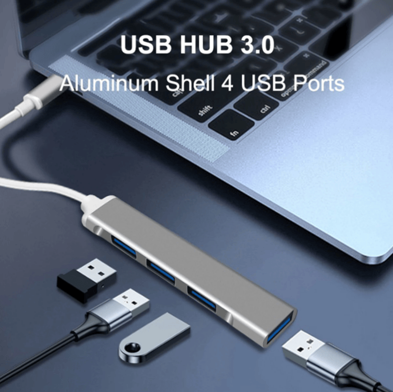 Unbranded Type-C to 4 USB 3.0 Port HUB Adapter Cable USB-C Connect to Mouse/Keyboard/Phone