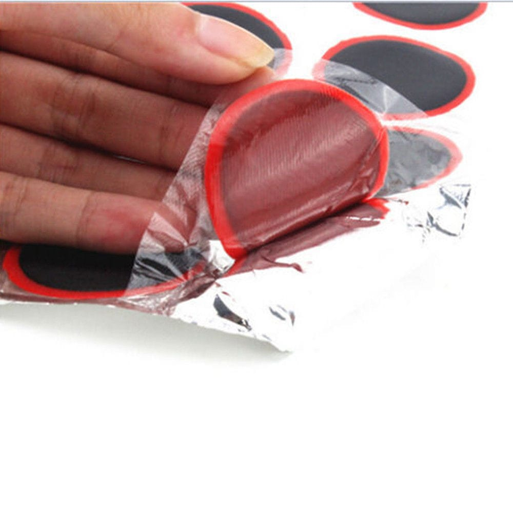 Unbranded Tyre Repair Round 48 Rubber Patch Bicycle Bike Tire Tyre Puncture Repair Piece Kit Useful