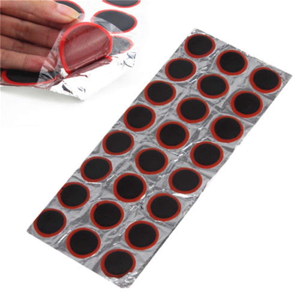 Unbranded Tyre Repair Round 48 Rubber Patch Bicycle Bike Tire Tyre Puncture Repair Piece Kit Useful