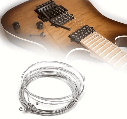 Unbranded Universal Electric Guitar String Set 6 Strings 010 Silver Beginner