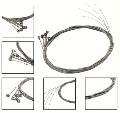 Unbranded Universal Electric Guitar String Set 6 Strings 010 Silver Beginner