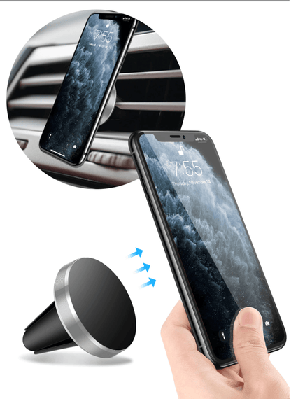 Unbranded Universal Magnetic Car Phone Holder Vent Mount Stand for iPhone Samsung GPS