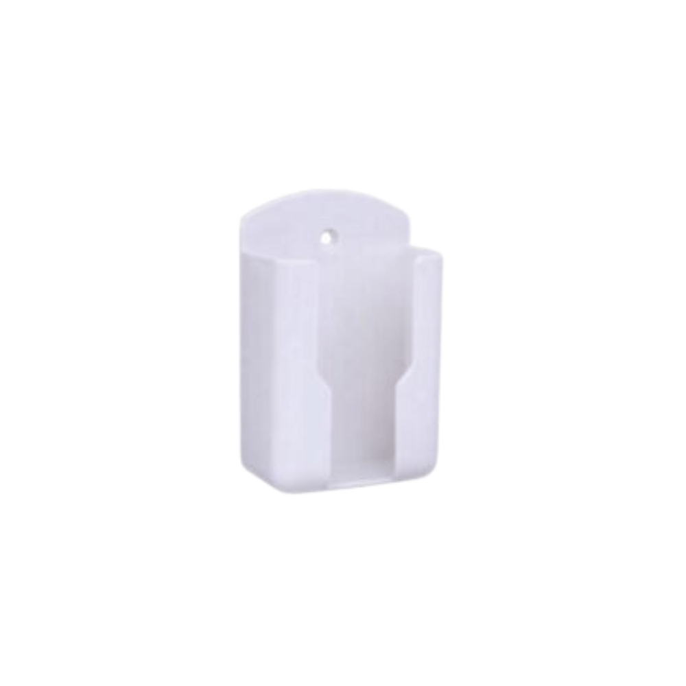 Unbranded Universal White Air Conditioner Remote Control Holder Wall Mounted Box Storage