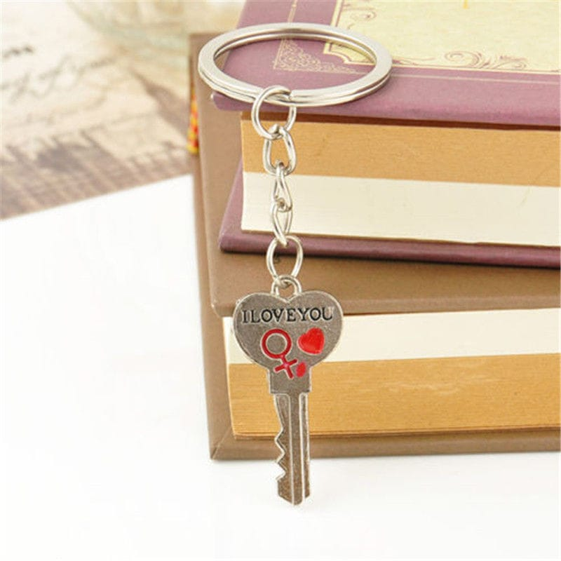 Unbranded Valentine Day Gift Heart Key I LOVE YOU Keyring Set Couple Keychain Ring 1 Pair