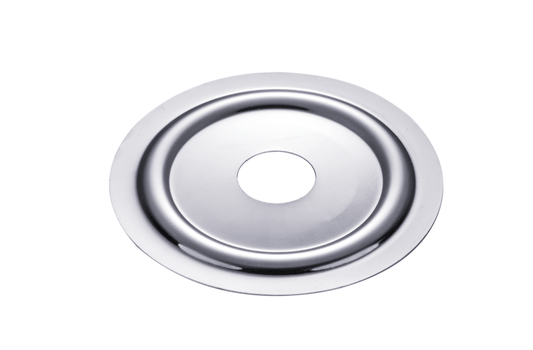 Unbranded Wall Split Flange Cover Plate Shower Bath Sink Tap Chrome 90mm Stainless Steel