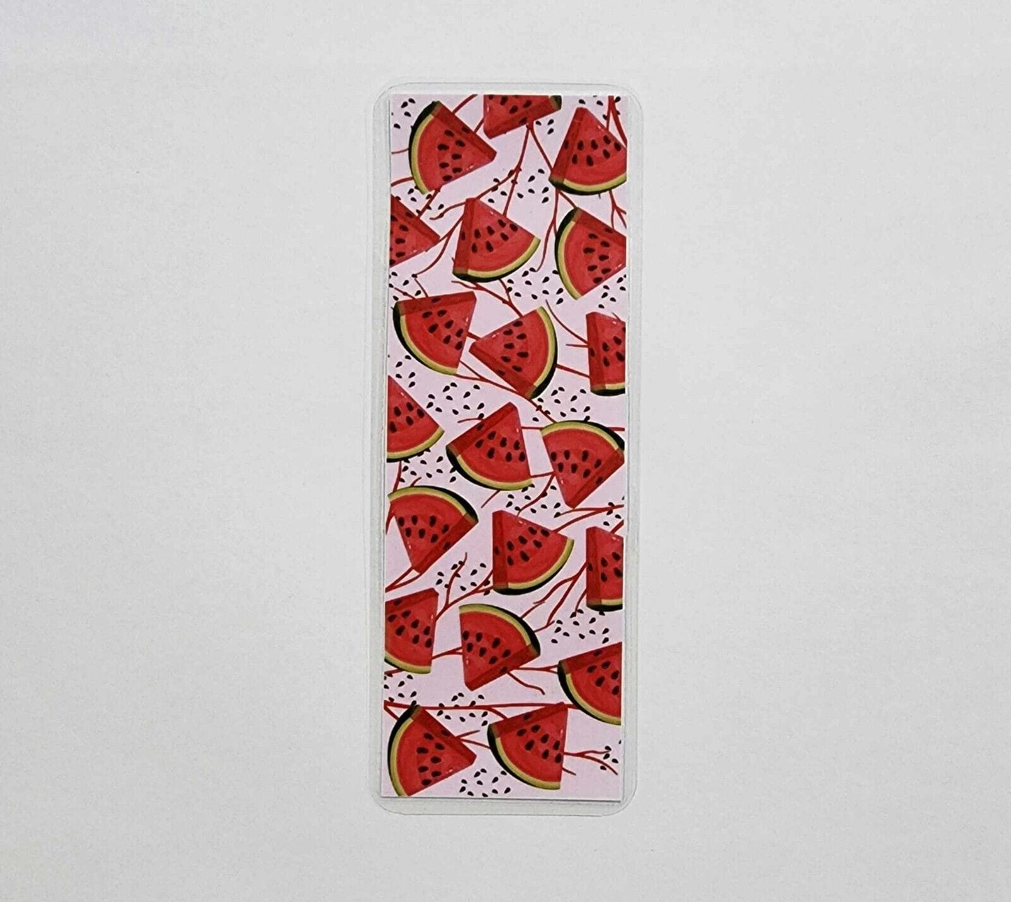 Unbranded Watermelon Inspirational Bookmark Gift Book Marker Dog Love Cake Laminated 15.5cm