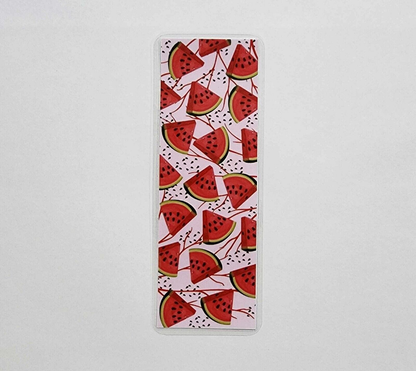 Unbranded Watermelon Inspirational Bookmark Gift Book Marker Dog Love Cake Laminated 15.5cm
