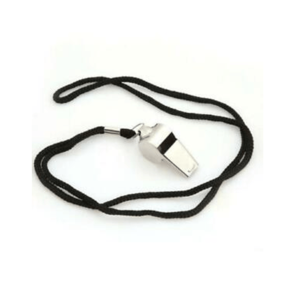Unbranded Whistle Sports Referee Emergency Survival Metal Lanyard Match P.E Soccer Outdoor