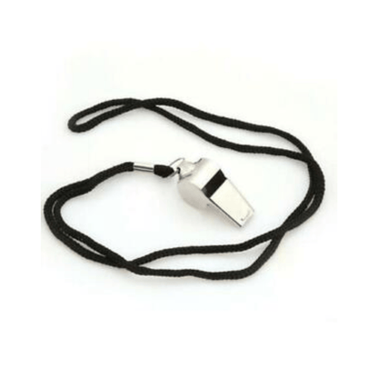Unbranded Whistle Sports Referee Emergency Survival Metal Lanyard Match P.E Soccer Outdoor