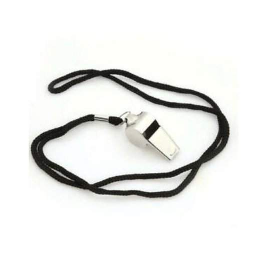 Unbranded Whistle Sports Referee Emergency Survival Metal Lanyard Match P.E Soccer Outdoor