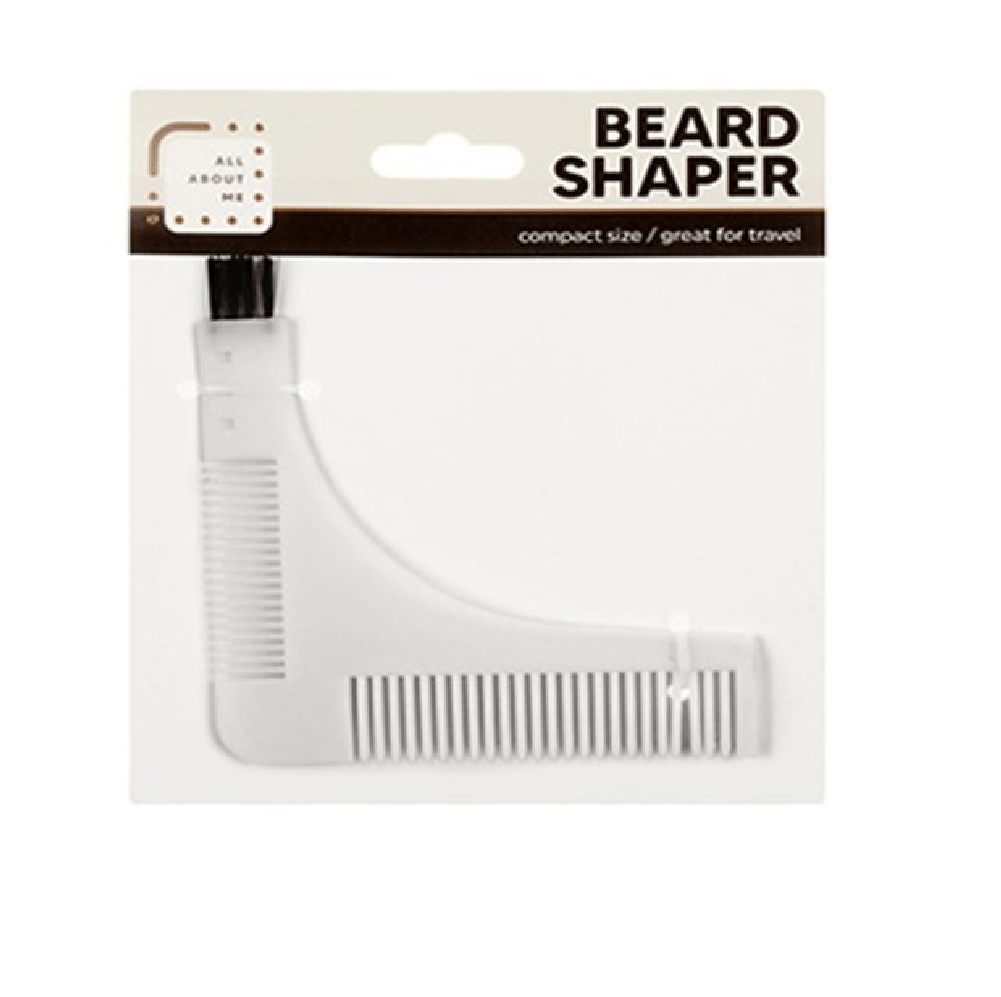 Unbranded White Beard Styling Shaping Template Comb Barber Tool Brush Trimming Shaper Stencil