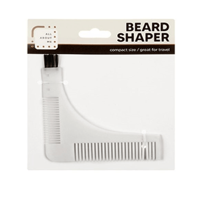 Unbranded White Beard Styling Shaping Template Comb Barber Tool Brush Trimming Shaper Stencil