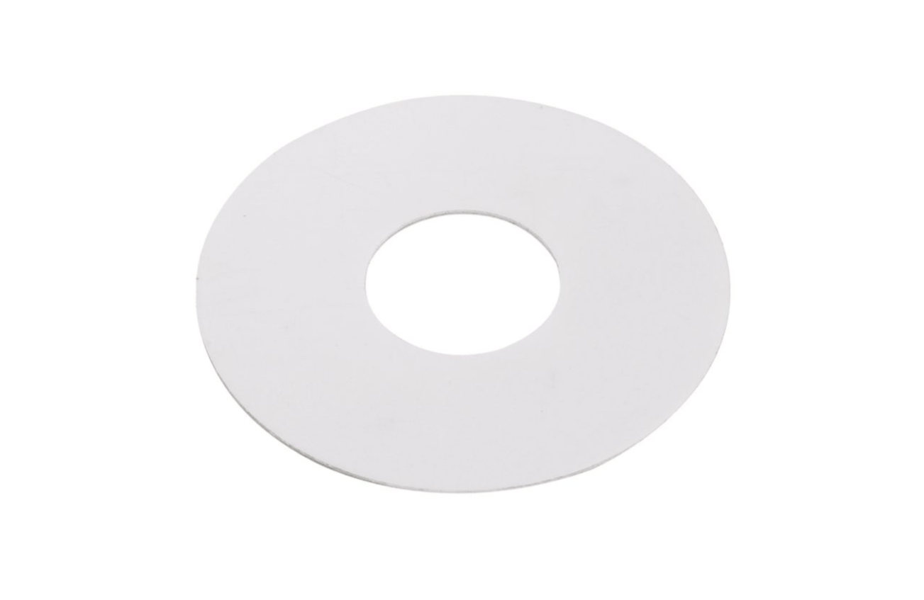 Unbranded White Round Cupboard Cover Plate 73mm Adhesive Sticker