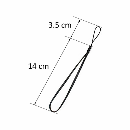 Unbranded Wrist Strap Hand Lanyard for USB Flash Drives Phone Camera Keys Cards Black