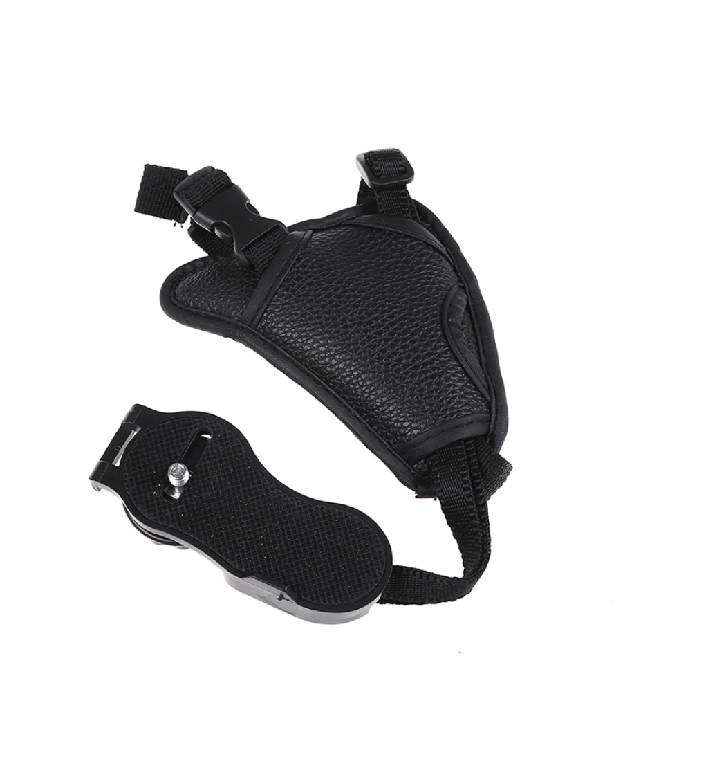 Unbranded Wrist Strap Leather Camera Hand Grip Oval Compatible With Canon Nikon Sony DSLR