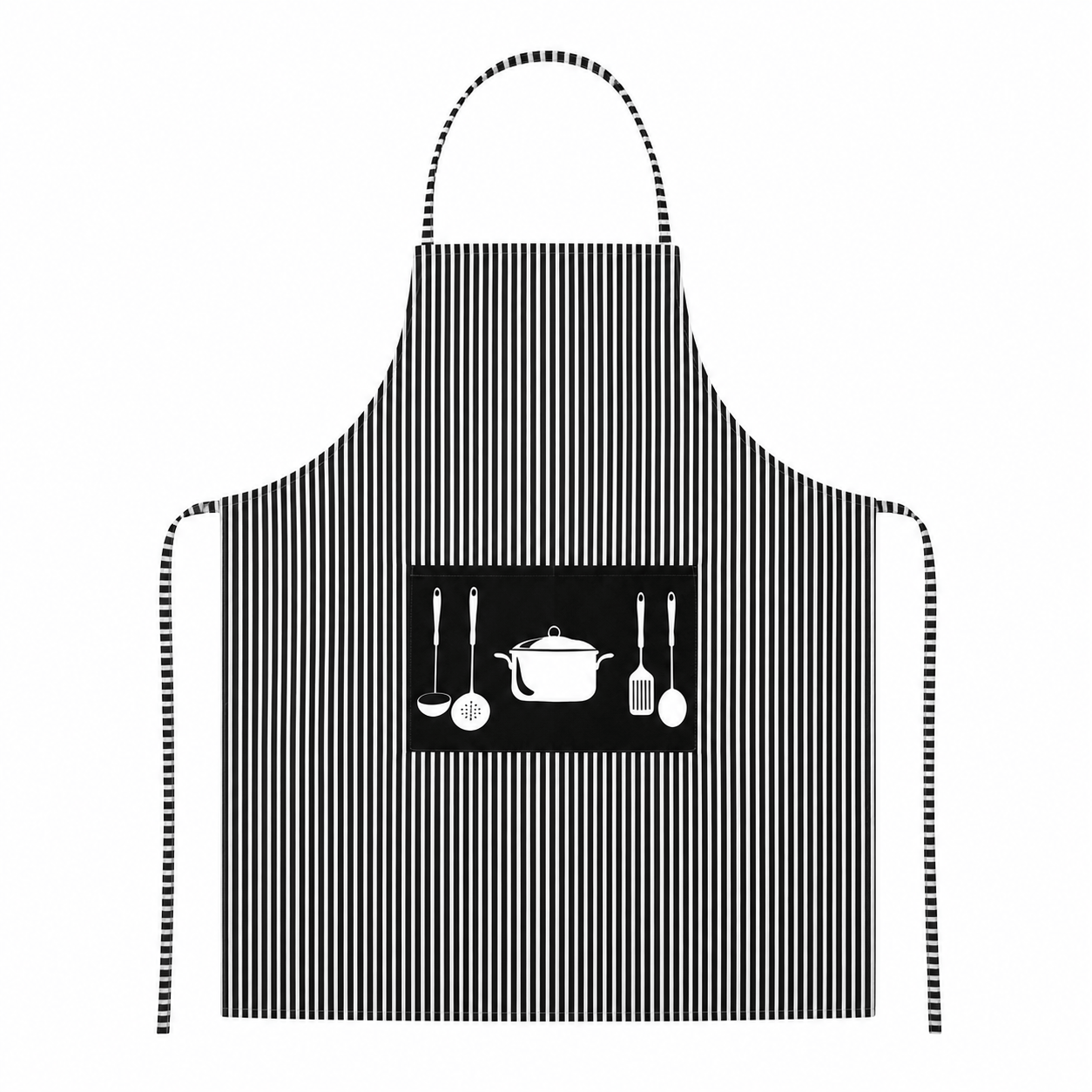 Urban Bliss Apron Black Unisex Canvas Apron Washable Butcher Waiter Chef BBQ Kitchen Cooking Cafe Black